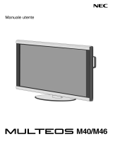 NEC MULTEOS M46 DST Touch Manuale del proprietario