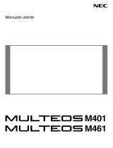 NEC Multeos M401 DST Touch Manuale del proprietario