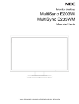 NEC MultiSync E233WM Manuale del proprietario