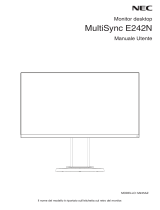 NEC MultiSync E242N Manuale del proprietario