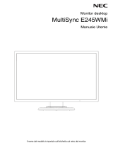 NEC MultiSync E245WMi Manuale del proprietario