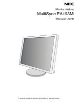 NEC MultiSync EA193Mi Manuale del proprietario