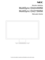 NEC MultiSync EA273WMi Manuale del proprietario