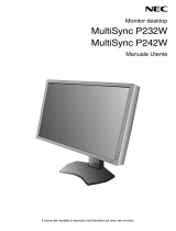 NEC MultiSync P242W Manuale del proprietario