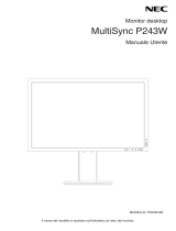 NEC MultiSync P243W Manuale del proprietario