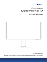 NEC MultiSync PA311D Manuale del proprietario