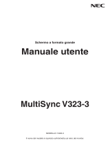 NEC MultiSync V323-3 Manuale del proprietario