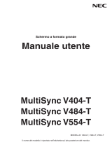 NEC MultiSync V554-T Manuale del proprietario