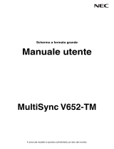 NEC MultiSync V652-TM Manuale del proprietario