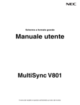 NEC MultiSync V801 Manuale del proprietario