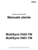 NEC MultiSync V801-TM Manuale del proprietario