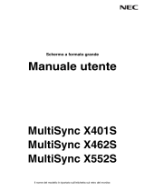 NEC MultiSync X552S Manuale del proprietario