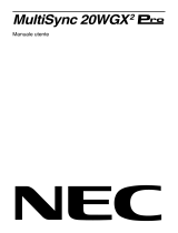 NEC MultiSync® 20WGX²Pro Manuale del proprietario