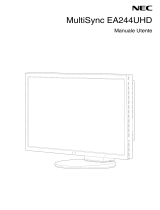 NEC MultiSync® EA244UHD Manuale del proprietario