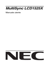 NEC MultiSync® LCD1525XBK Manuale del proprietario