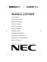NEC MultiSync® LCD1550XBK Manuale del proprietario