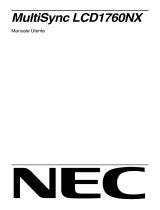 NEC MultiSync® LCD1760NX Manuale del proprietario