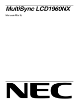 NEC MultiSync® LCD1960NX Manuale del proprietario