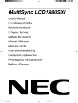 NEC MultiSync® LCD1980SXi Manuale del proprietario