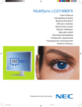 NEC MultiSync® LCD1990FX Manuale del proprietario