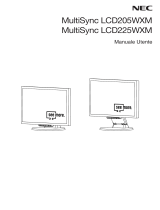 NEC MultiSync® LCD225WXM Manuale del proprietario