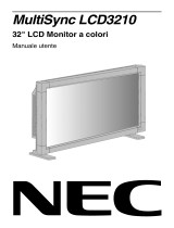 NEC MultiSync® LCD3210 Manuale del proprietario