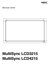 NEC MultiSync® LCD3215 DST Touch Manuale del proprietario