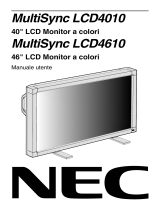 NEC MultiSync® LCD4010 Manuale del proprietario