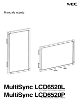 NEC MultiSync® LCD6520P Manuale del proprietario