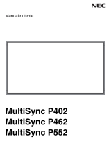 NEC MultiSync® P402 PG (Protective Glass) Manuale del proprietario