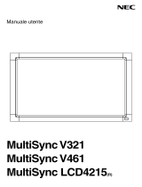 NEC MultiSync® V321 Manuale del proprietario