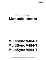 NEC MultiSync® V404-T (Infrared Touch) Manuale del proprietario
