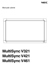 NEC MultiSync® V421 Manuale del proprietario