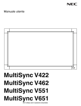 NEC MultiSync® V551 Manuale del proprietario