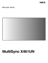 NEC MultiSync® X461UN Manuale del proprietario
