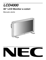 NEC NEC LCD4000 Manuale del proprietario