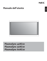 NEC PlasmaSync® 50XC10 Manuale del proprietario
