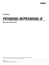 NEC PX1005QL Manuale del proprietario
