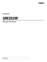 NEC UM352Wi (Multi-Touch) Manuale del proprietario
