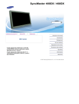 Samsung 400DX Manuale utente