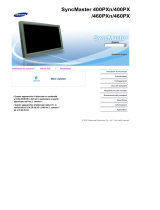 Samsung 400PXN Manuale utente