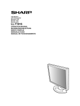 Sharp Computer Monitor LL-T1815 Manuale utente