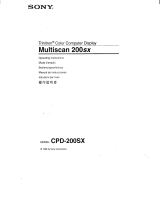 Sony CPD-200SX Istruzioni per l'uso