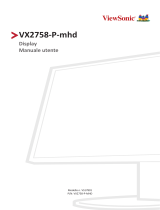 ViewSonic VX2758-P-MHD Guida utente