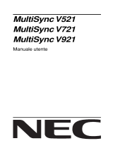 NEC MultiSync® V721 Manuale del proprietario
