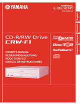 Yamaha CD Recordable/Rewritable Drive CRW-F1 Manuale utente