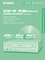 Yamaha CD Recordable/Rewritable Drive CRW2200NB Manuale utente