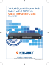 Intellinet 16-Port Gigabit Ethernet PoE  Switch with 2 SFP Ports and LCD Screen Guida d'installazione