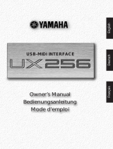 Yamaha UX256 Manuale utente