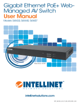 Intellinet 24-Port Gigabit Ethernet PoE  Web-Managed AV Switch with 2 SFP & 2 SFP/RJ45 Combo Uplinks Manuale utente